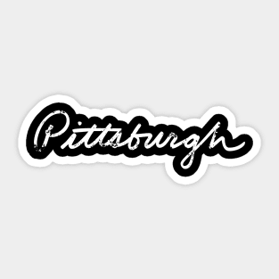 Pittsburgh Cursive Sticker